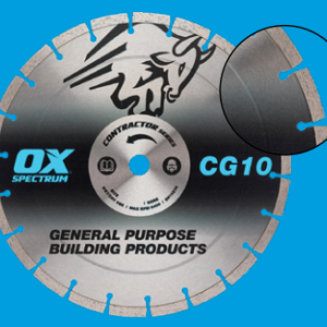 OX SPECTRUM CONTRACTOR DIAMOND BLADE 300MM X 20MM X 10MM