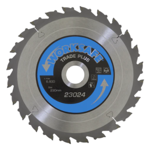 WORKSAFE TCT ANTI KICK 230MM X 24MM BLADE BULK 10